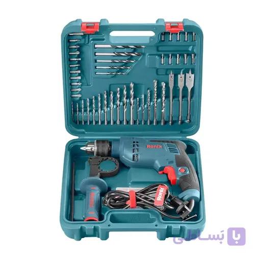ست ترکیبی دریل برقی 52 پارچه رونیکس مدل RS-0006 — تصویر 1