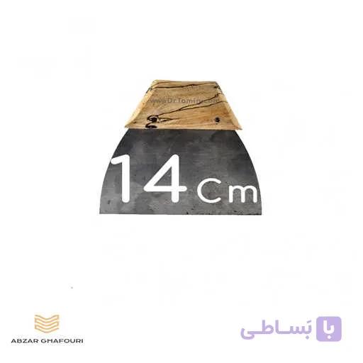 لیسه فلزی دسته چوبی شانه ای — تصویر 1