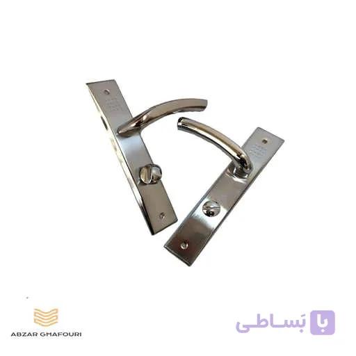 دستگیره در چوبی سرویس خالدار کروم