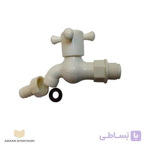 شیر آب پلاستیکی آراد مدل نیم دور — تصویر 1