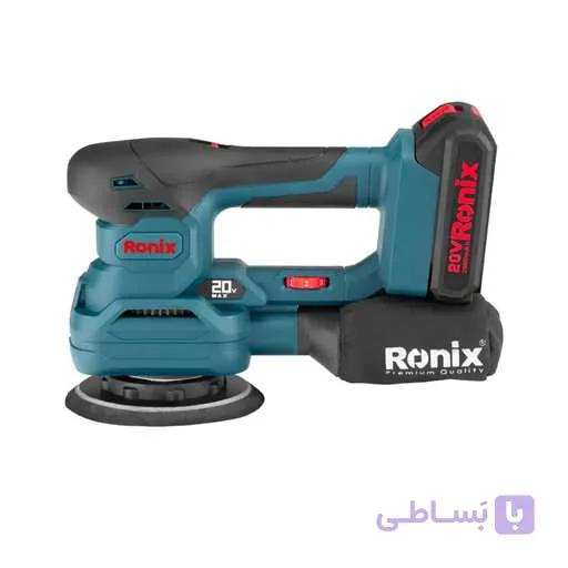 سنباده لرزان شارژی 20 ولت سه کاره رونیکس مدل 8624 — تصویر 1