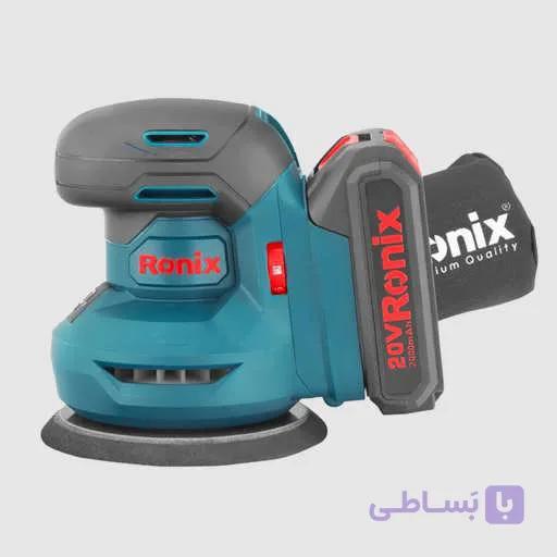سنباده لرزان شارژی اوربیتال 20 ولت رونیکس مدل 8610 — تصویر 1