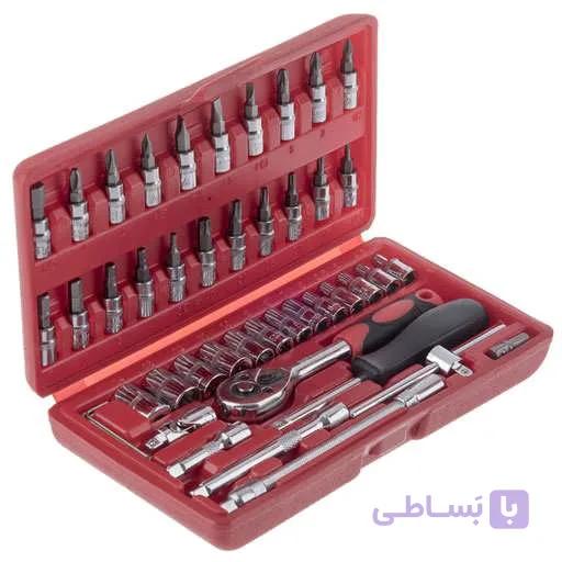 جعبه آچار بکس باس ۴۶ تکه درایو ۱/۴