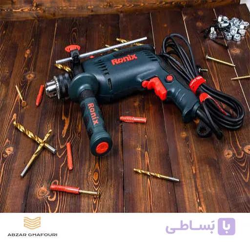 دریل 13 میلی متری چکشی 850 وات رونیکس مدل 2250 — تصویر 1