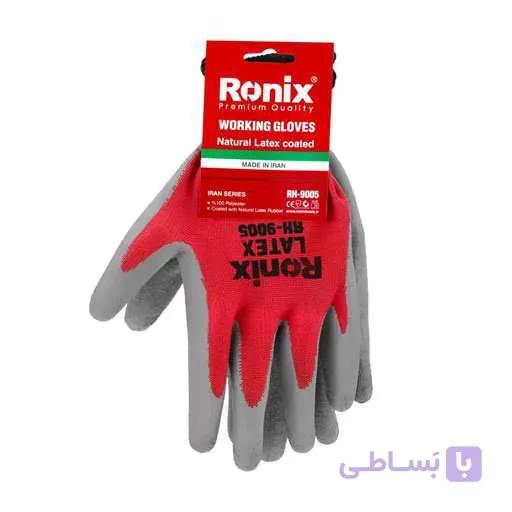 دستکش ایمنی لاتکس کف مواد رونیکس مدل RH-9005 — تصویر 1