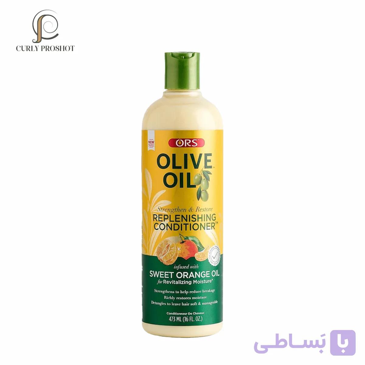 نرم کننده عمیق و احیا کننده حالت مو داخل حمام ORS حجم 473میل ORS Olive Oil Strengthen & Restore Replenishing Hair Conditioner — تصویر 1
