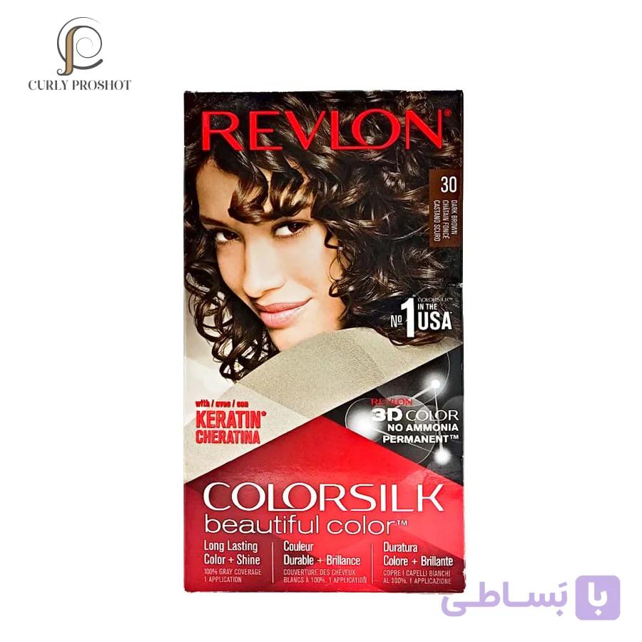 رنگ مو قهوه‌ای تیره 30 رولون Revlon Colorsilk Beautiful Hair Color30