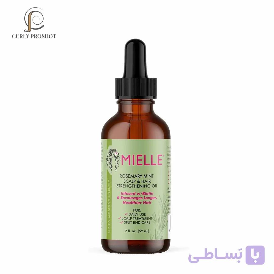 روغن ضد ریزش و استحکام بخش ریشه مو رزماری و بیوتین مایل Mielle Organics Rosemary Mint Scalp & Hair Strengthening Oil 59ml — تصویر 1