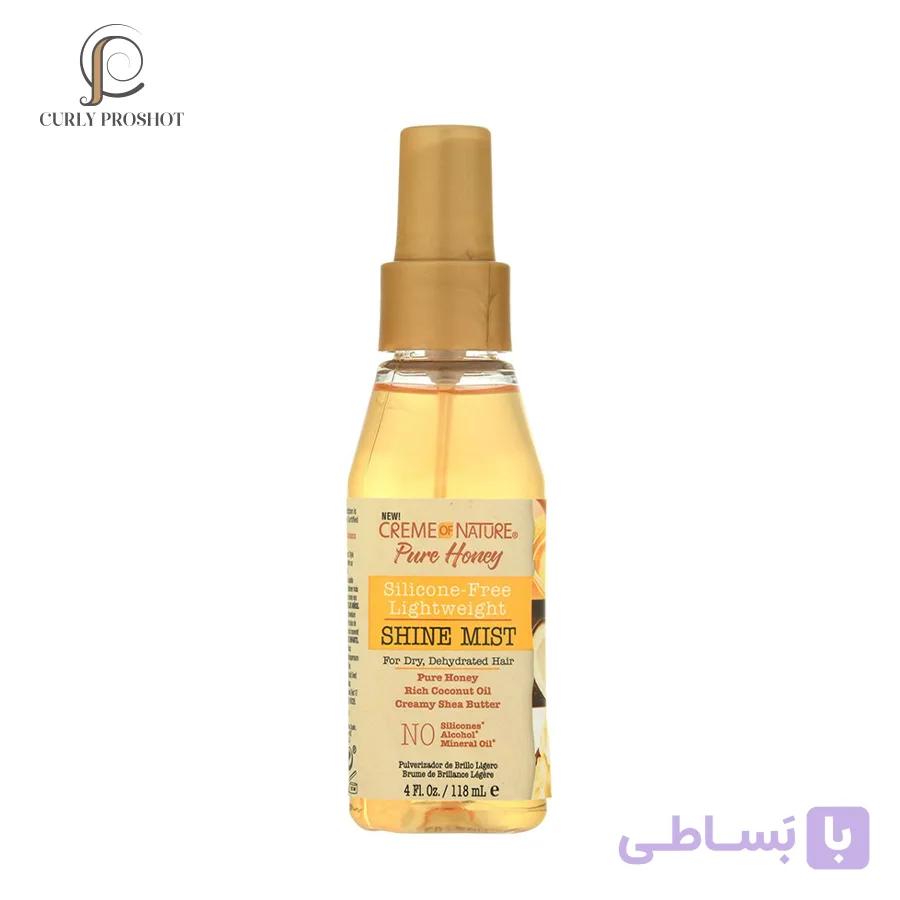 اسپری براق کننده مو نیچر Creme Of Nature Shine Mist Pure Honey
