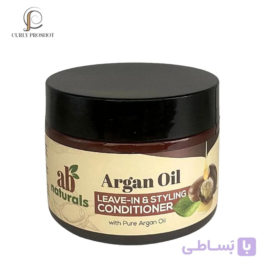 کرم آبرسان و حالت دهنده ضد وز آرگان ای بی نچرالز Ab Naturals Argan Oil Leave In Styling Conditioner 300ml