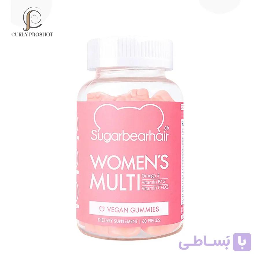 پاستیل مولتی ویتامین بانوان شوگر بیر Women’s multi sugarbear