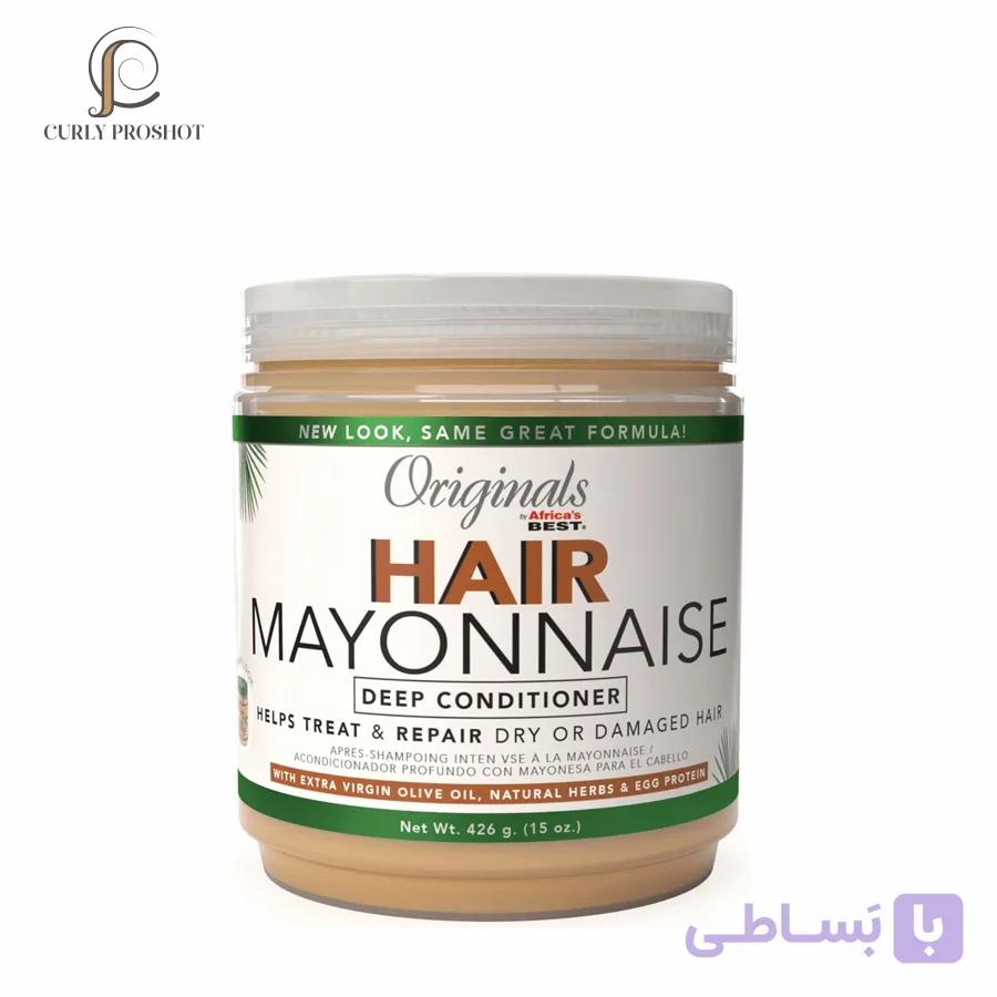 ماسک مو مایونز داخل حمام آفریکاز بست Africas Best Hair mayonnaise Deep Conditioner 426g — تصویر 1