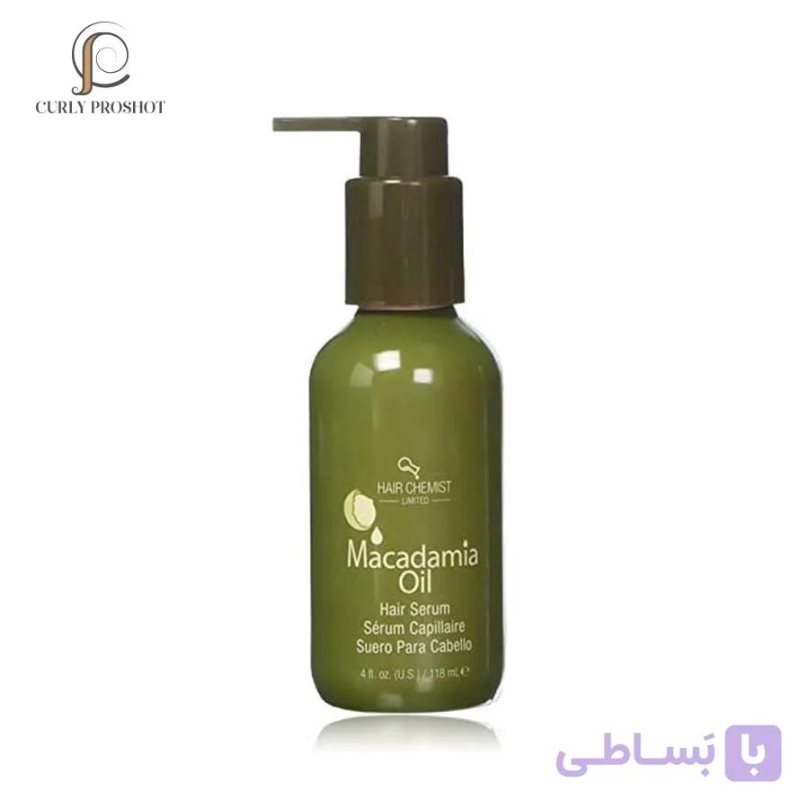 سرم مو ماکادمیای هیر کمست Hair Chemist Macadamia Oil Hair Serum 118ml — تصویر 1