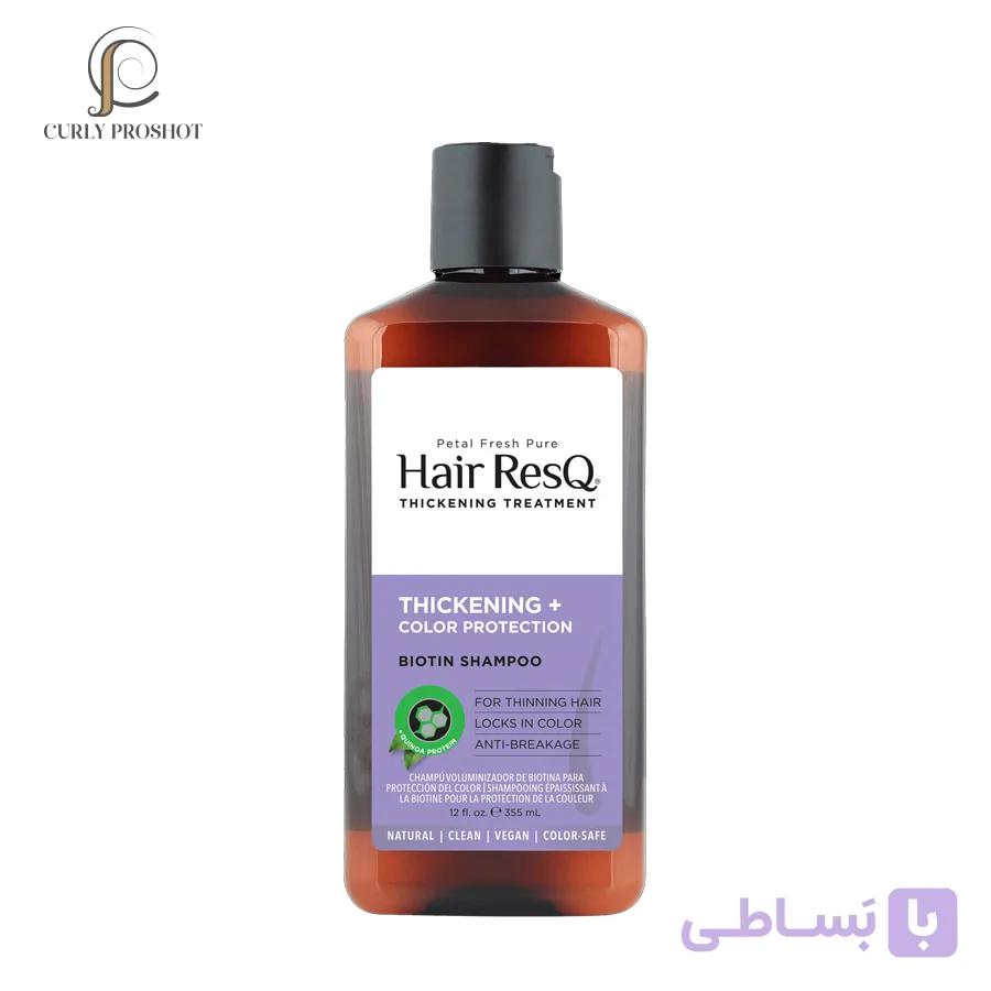 شامپو موهای رنگ شده و ضخیم کننده پتال فرش Petal Fresh Hair ResQ Thickening Color Biotin Shampoo 355 ml — تصویر 1