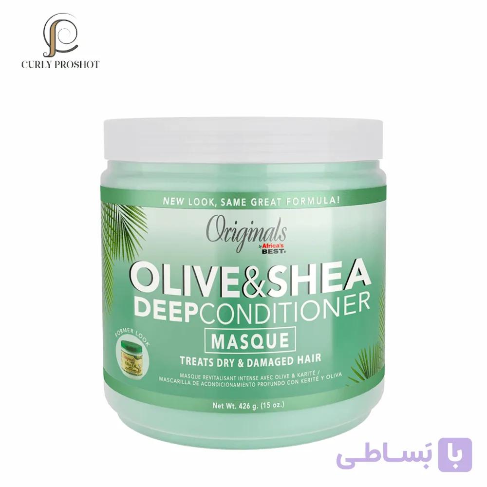 ماسک مو بازسازی عمیق مو و پروتئین رسان آفریکاز بست Africas Best Olive & Shea Deep Conditioner Masque 426g — تصویر 1