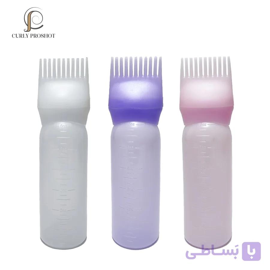 بطری روغن مو طرح دار (اپلیکاتور روغن تراپی)