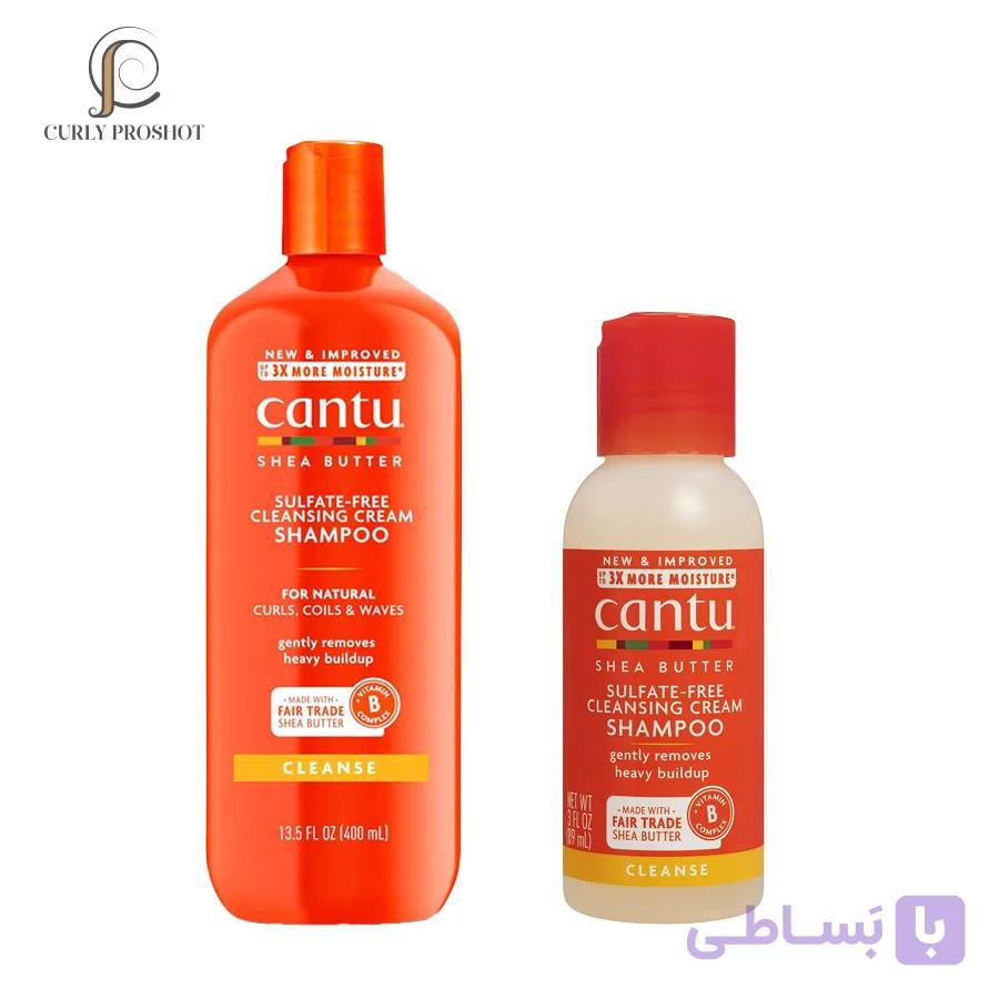 شامپو کرمی شی باتر کنتو Cantu Sulfate-Free Cleansing Cream Shampoo — تصویر 1