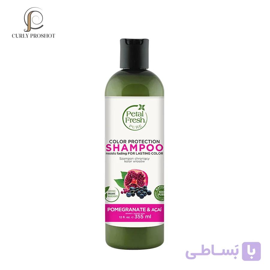 شامپو موهای رنگ شده پتال فرش Petal Fresh Pomegranate & Acai Pure Color Protection Shampoo 355ml — تصویر 1
