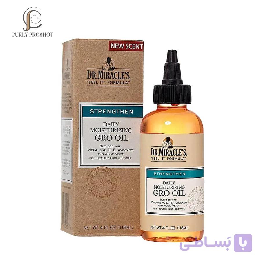 روغن قبل حمام و رشد مو دکتر میراکل Dr. Miracle’s Feel It Formula, Strengthen Daily Moisturizing Gro Oil — تصویر 1