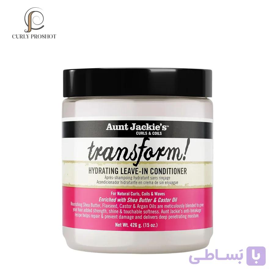 کرم نرم کننده و آبرسان بعد از حمام آنت جکیز Aunt Jackies Transform Hydrating Leave In Conditioner 438ml — تصویر 1