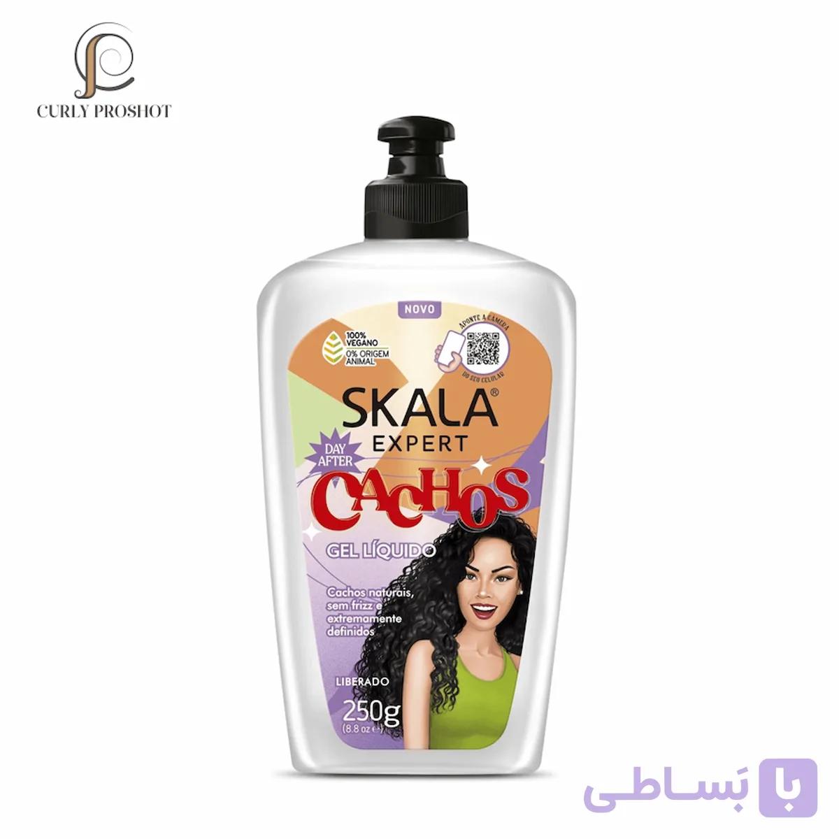 ژل مو فر کننده و ریفرش کننده حالت موی فر اسکالا Skala Expert Mais Cachos Curly Hair Day After Liquid Gel 250g — تصویر 1