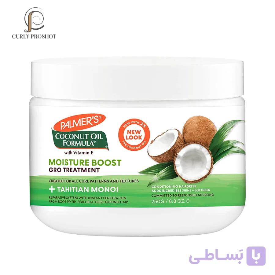 کرم آبرسان فوری موهای خشک پالمرز Palmers Coconut Oil Formula Moisture Gro Hairdress — تصویر 1