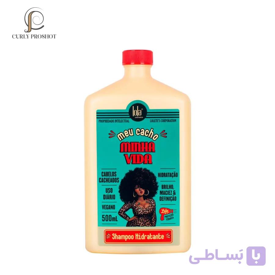 شامپو ضد وز قوی و آبرسان عمیق مو لولا Lola From Rio Meu Cacho Minha Vida Hydrating Shampoo 500ml — تصویر 1