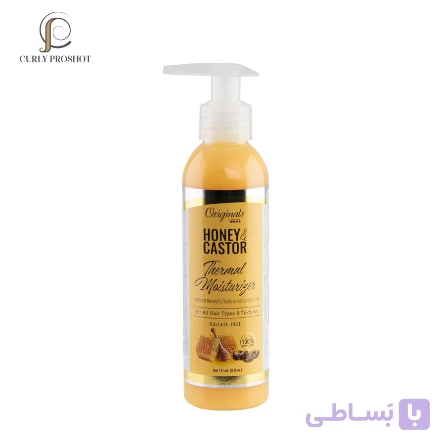 کرم آبرسان عمیق و ضد حرارت آفریکاز بست Africas Best Honey and Castor Thermal Hair Moisturizer 177ml — تصویر 1