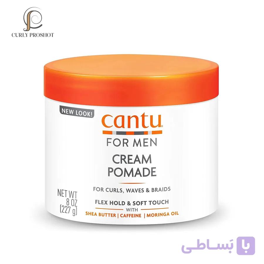 کرم ژل مو مردانه کنتو Cantu for Men Cream Pomade Flex Hold 227g — تصویر 1