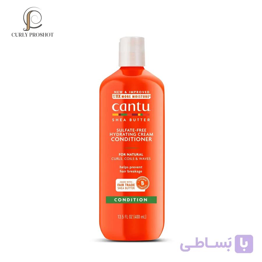 نرم کننده داخل حمام شی باتر کنتو Cantu Sulfate-Free Hydrating Cream Conditioner 400ml — تصویر 1