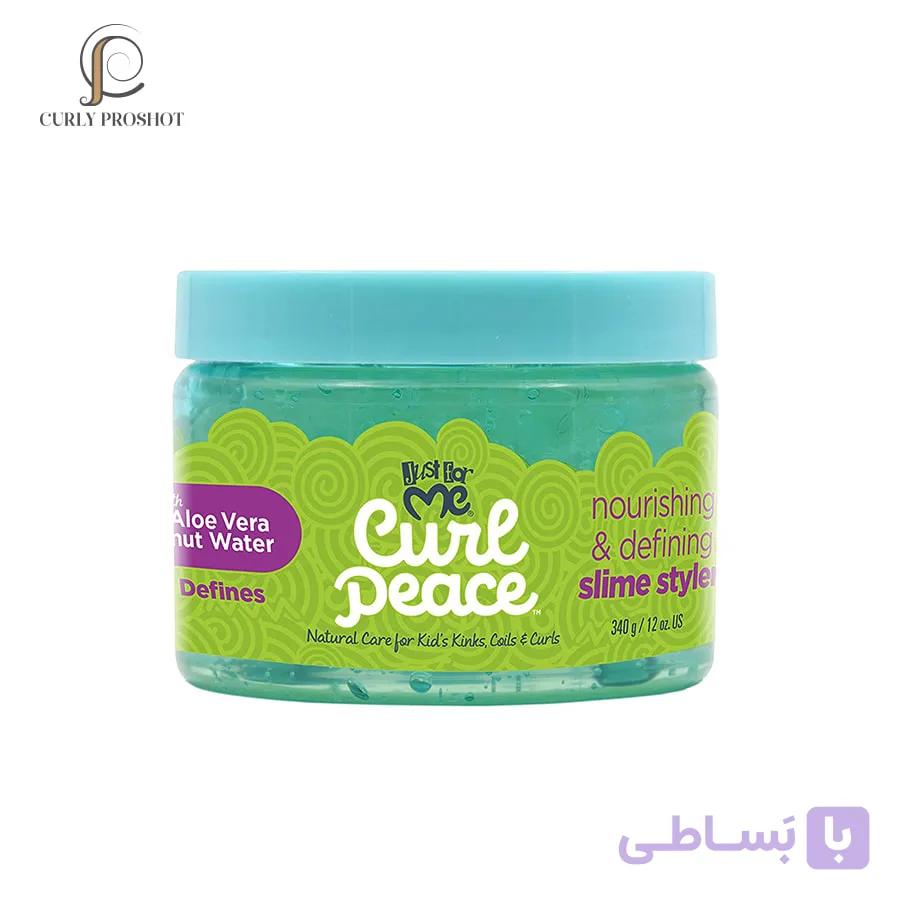 ژل فر کننده مو کودک جاست فور می Just For Me Curl Peace Nourishing & Defining Slime Styler — تصویر 1