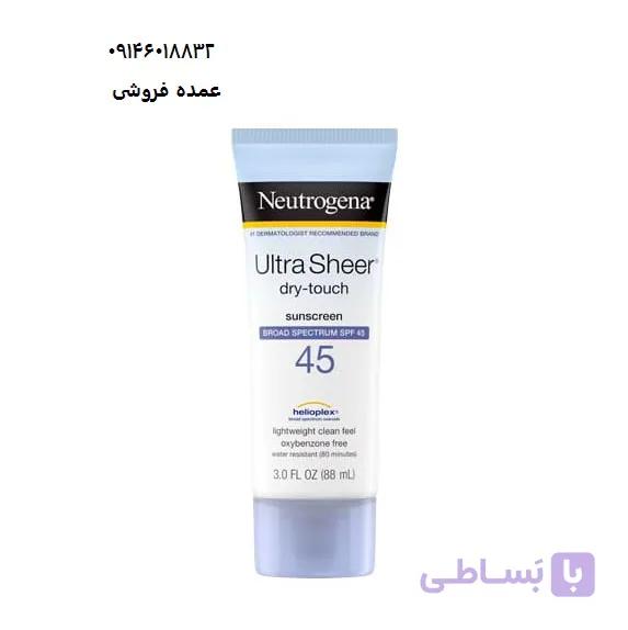 کرم ضد آفتاب نوتروژینا مدل Ultra Sheer 45 حجم 88 میلی لیتر