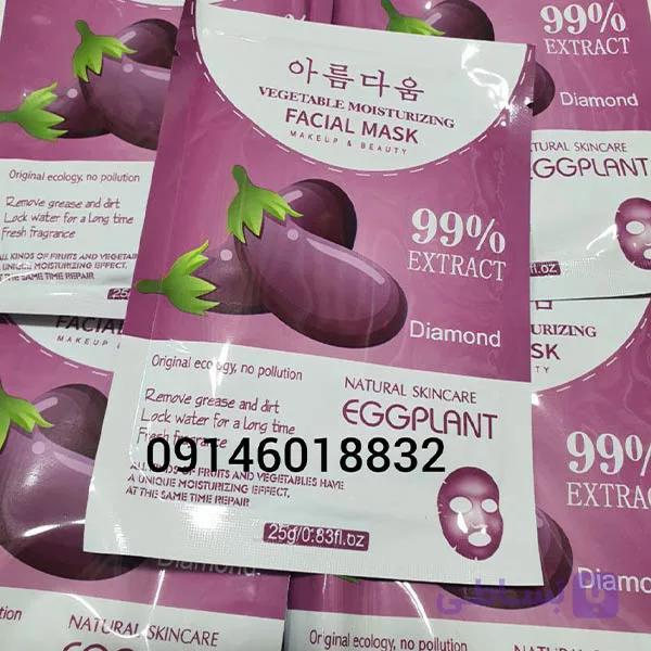ماسک ورقه ای بادمجون ضدلک وزن 25 گرم