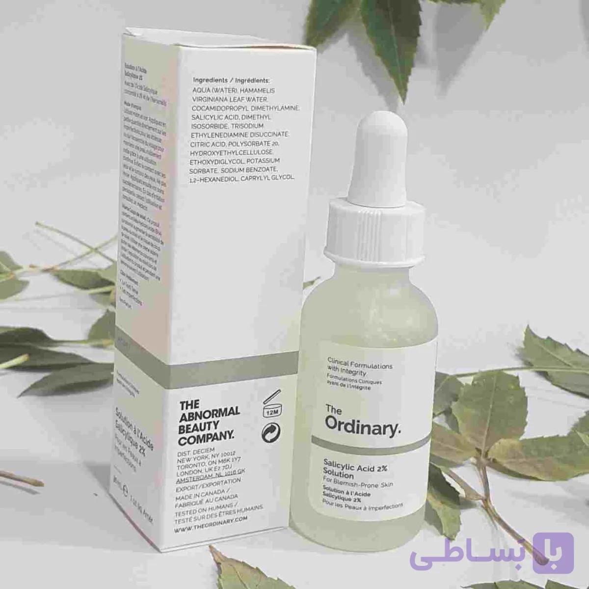 سرم سالیسیلیک اسید 2% اوردینری لایه بردار و جمع کننده منافذ حجم ۳۰ مل
