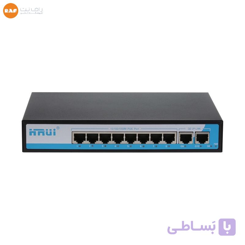 سوییچ 8 پورت PoE گیگ اچ آر یو آی مدل HR901-AFG-82N