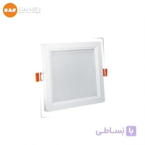 پنل ال ای دی 12 وات پارس شعاع توس مدل گلاریس مربعی