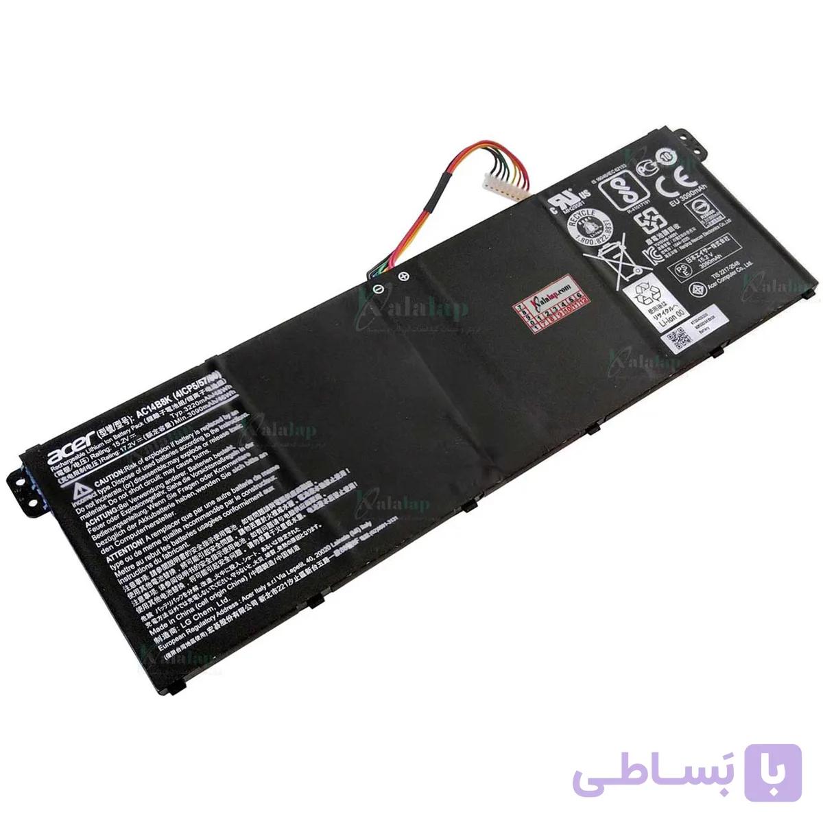 AC14B8 K یک باتری برای لپ‌تاپ‌های ایسر (Acer) — تصویر 1