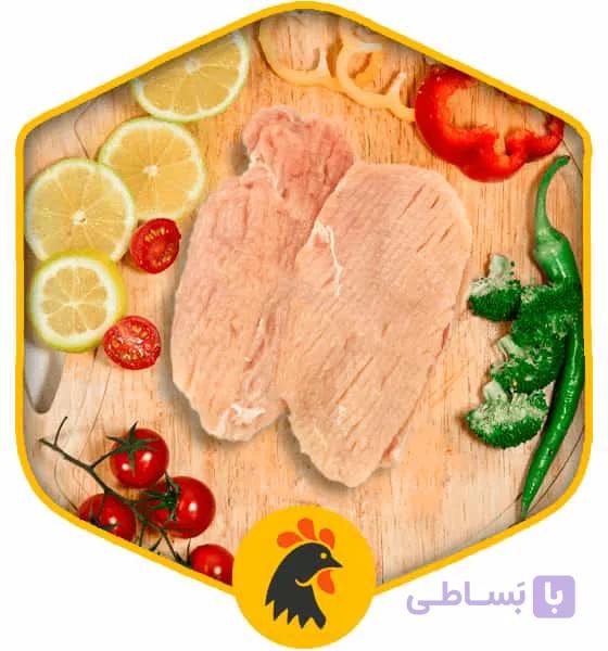 سینه استیکی مرغ (بیفتکی)
