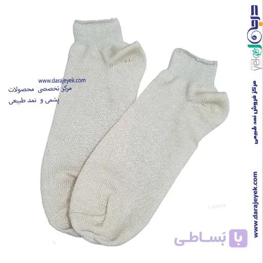 جوراب پشم مرینوس بدون ساق — تصویر 1