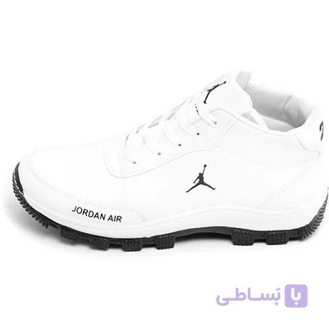 کفش مردانه روزمره چرم مصنوعی سفید Jordan مدل 46607 — تصویر 1