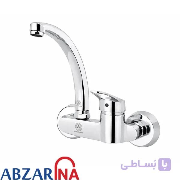 شیر ظرفشویی دیواری زمرد قهرمان — تصویر 1