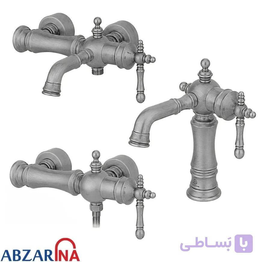 ست شیرآلات نگین کروم مات قهرمان — تصویر 1