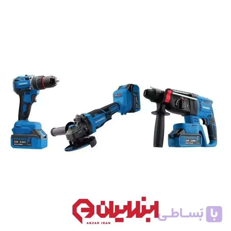 مجموعه 3 عددی ابزار شارژی ویوارکس مدل VR2403-BCK — تصویر 1