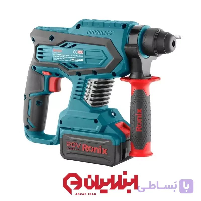 دریل بتن کن شارژی براشلس ۴۰ ولت رونیکس مدل 8910 — تصویر 1