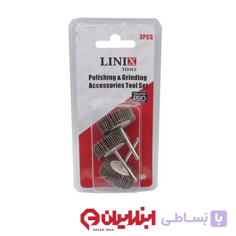 مجموعه 3 عددی سنباده چتری برند LINIX — تصویر 1