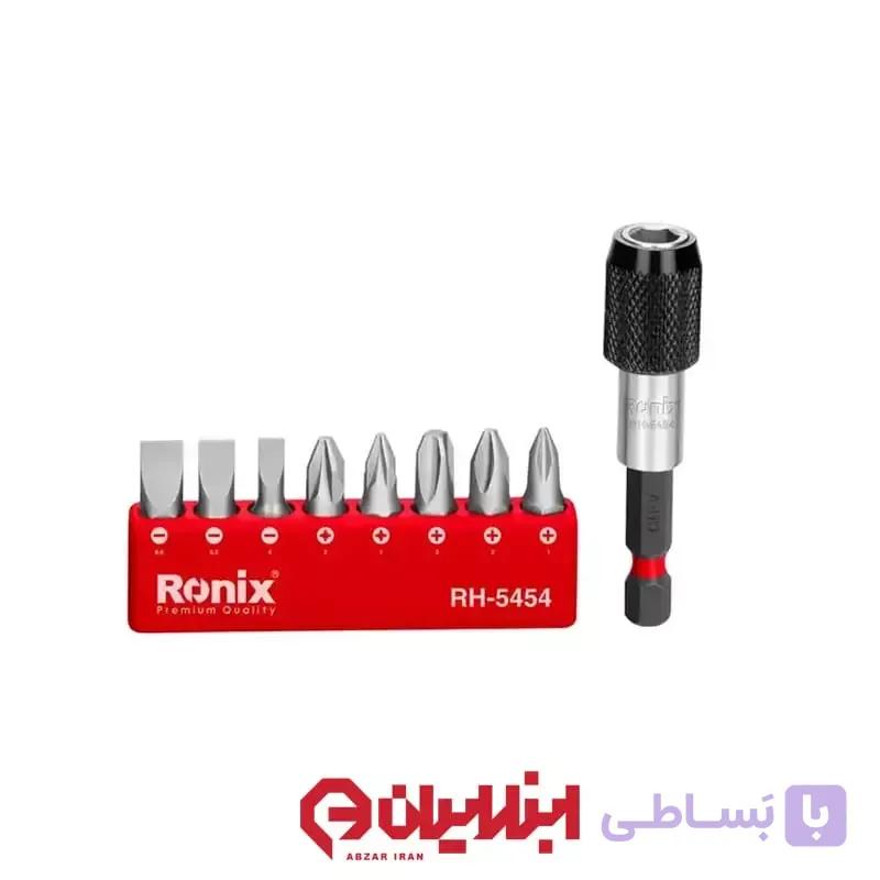 ست رابط و سری پیچ گوشتی 9 عددی رونیکس مدل RH-5454 — تصویر 1