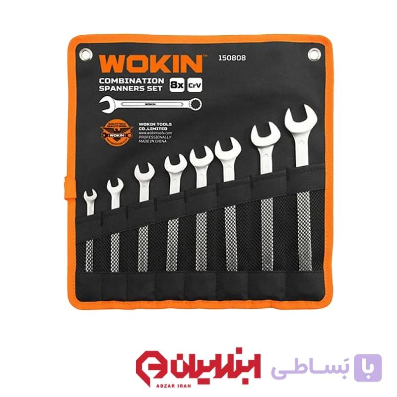 ست آچار یکسر رینگی 8 عددی صنعتی  ووکین — تصویر 1