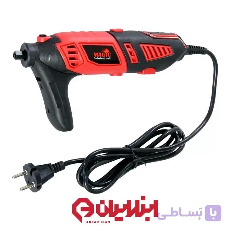 کیت فرز انگشتی به همراه کیف لوازم و شلنگ خرطومی مجیک مدل DM-170C — تصویر 1