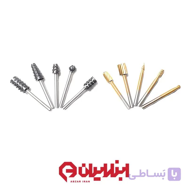 مجموعه 10 عددی چوب‌ساب و فرز فرم مینیاتوری — تصویر 1