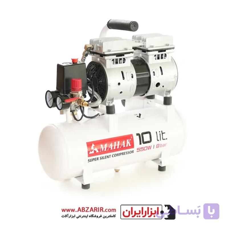 کمپرسور 10 لیتری بی صدا بدون روغن محک مدل HSU550-10L — تصویر 1
